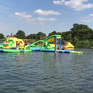 Book your perfect day at the park & beach 🏖 Paddle out on a fanatic SUP, kayak the lake at your own pace or Jump ☀️ splash 💦 leap ☀️and slide 💦 on the AquaVenture! We can’t wait to see you ! Book online today 👉 http://bit.ly/2KinpfX Plus 💫 Where two AquaVenture sessions are booked your park admission is included! | Cotswold Country Park And Beach