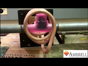 Brazing a tube and a fitting with induction