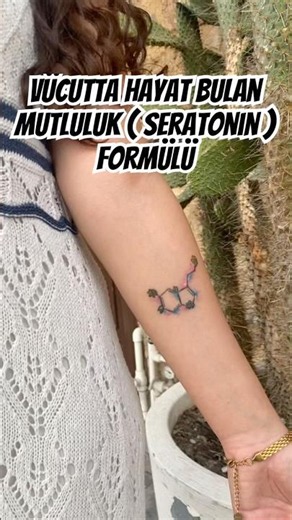 Vücutta Seratonin Hayat Buldu! ✨ #shorts #tattoo