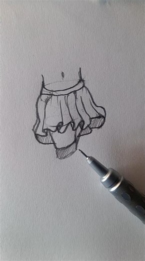 How to Draw Skirts Level 3 ✨ Advanced Folds & Movement Tutorial #foryou #art #shorts #drawing #fyp