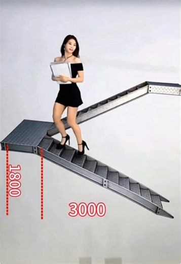 Accurate Layout for Back-and-Forth Steel Stairs | One-Click Cutting #SteelStairs #PreciseLayout #OneClickCutting #Fabrication