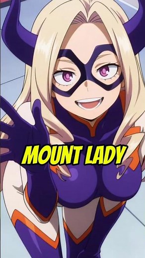 Interesting fact about Mount Lady from My Hero Academia 😳 #myheroacademia #anime #otaku