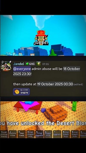 ADMIN ABUSE TIME IN PLANTS VS BRAINROTS #plantsvsbrainrots #roblox #pvb