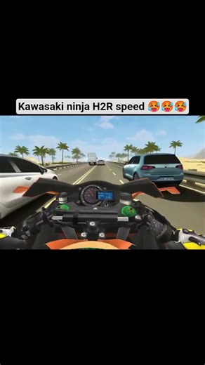 Traffic rider game kawasaki ninja H2R speed #kawasaki10r #zx10r #ninjazx14r #shorts #gaming #Rider