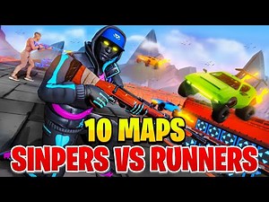 🎯best 10 SNIPERS vs RUNNERS fortnite codes - made with Creative 2.0🎯