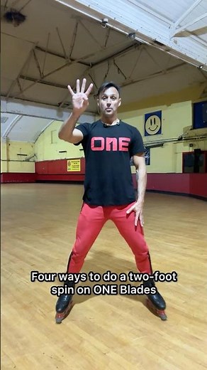 4 ways to do a two foot spin on ‪@ONE.Blades‬ inline figure skates.