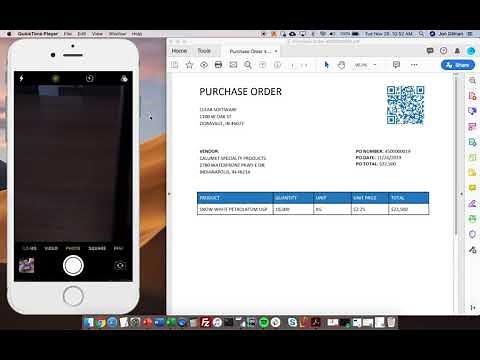 Receiving Goods Using Bar Code Scanning