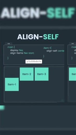 👉 Want to move ONE item only? Use THIS!😳🔥 | Flexbox Align Trick | CSS Magic #shorts