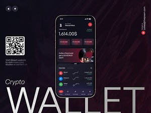 Mobile app design for crypto wallet