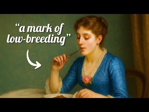 Victorian Dinner Table Etiquette from a REAL 1860 Book for Hosts & Guests