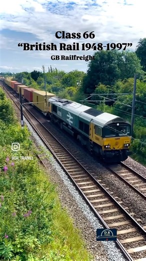 Class 66 “British Rail 1948-1997” ~ GB Railfreight #train #railenthusiast #railway #britishrailways