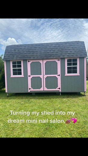 Transforming a Shed into a Stylish Nail Salon
