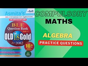 Class 8 Math | Algebra Chapter | Asmita Publication 2082 | Math Model Question Solution