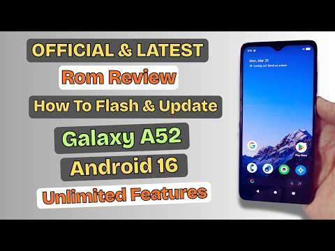 Install Official crDroid 12.8 Android 16 ON Galaxy A52