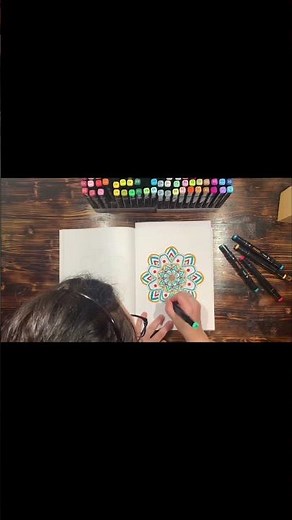 Coloring my new book mandala