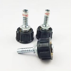 [Hot Item] 20011 Nut Fitting High Pressure Car Washer Fitting Hydraulic Hose Connector Metric Washing Machine Hose Banjo Nipple Fitting