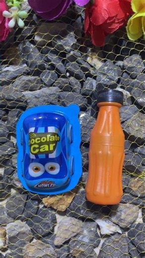 surprise chocolate car 🚗 with bottle candy 😋 unboxing today #shorts #chocolate #candy