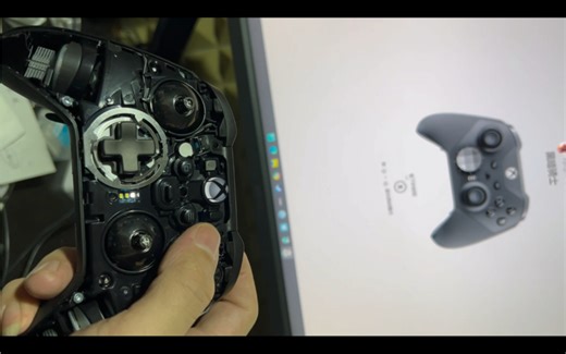 自己修复微软xbox精英二代手柄，A键断触RB双击连击，P1P3背键拨片不触发。经验分享。