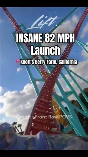 Xcelerator, 0 to 82 mph in 2.3 seconds! 🏁 Would you ride this rocket? 🔥🎢