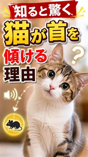知ると驚く 猫が首を傾ける理由 #猫のいる暮らし #猫 #好きな子猫 #cat #元気お届け #保護猫 #猫好きさんと繋がりたい #子ネコ #猫のいる生活
