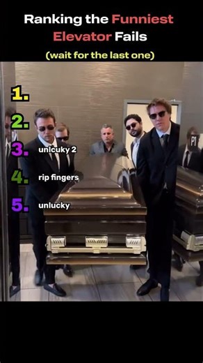 Ranking The Funniest Elevator Fails! #funny #reels #hilariousfails