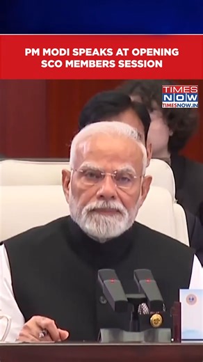PM Modi Speaks At Opening Shanghai Cooperation Organisation Members Session #modi #china #sco #shanghaicooperationorganisation | TIMES NOW