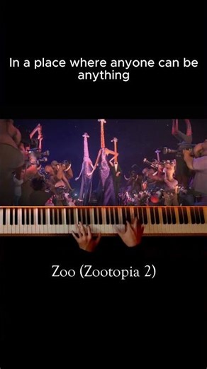 Zoo - Zootopia 2 piano cover #zootopia2 #shakira