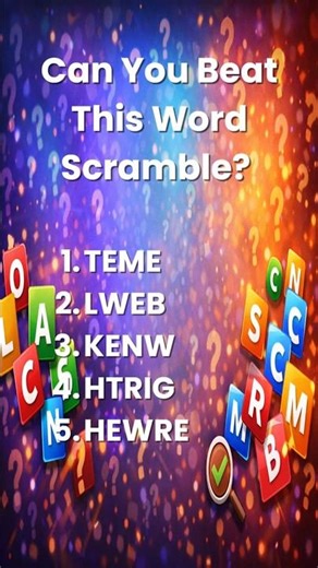 Only a Genius Can Unscramble All These Words #puzzle #brainteaser #challenge