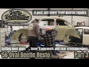 1956 Oval Beetle Restoration, Part 3: A posts, door gaps and front quarter panel repairs