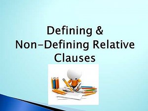 Defining & Non-Defining Relative Clauses | Easy Grammar Lesson#educational#english #englishgrammar