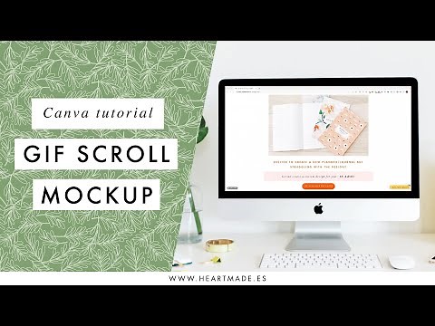[Canva tutorial] Create a GIF scroll animation mockup to show your website