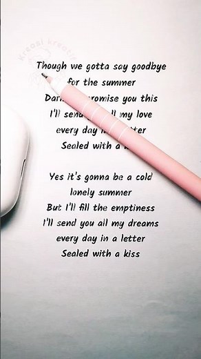 The Sweetest Goodbye: “Sealed with a Kiss” by Emily Linge 💋✨