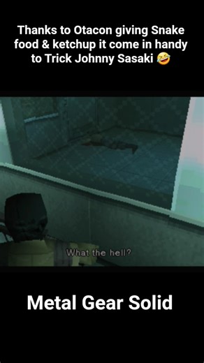 Tricking Johnny with Ketchup 🤣 #mgs #MGS1 #snake #otacon #food #ketchcup #blood #tricking #johnny