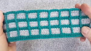 Two Colored Crochet Pattern For Dresses And Blankets