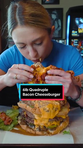 6lb Quadruple Bacon Cheeseburger Challenge
