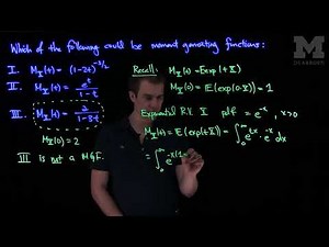 Properties of Moment Generating Functions: An Example.