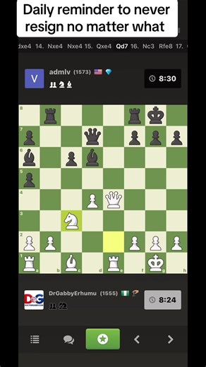 Unforgettable Gaming Moments: Never Resign in Chess