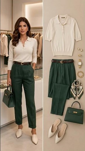 Elevated Casual Outfit Ideas: Linen Shorts, Tailored Polo & Neutral Chic 🛍️ #fashiontrends #fashion