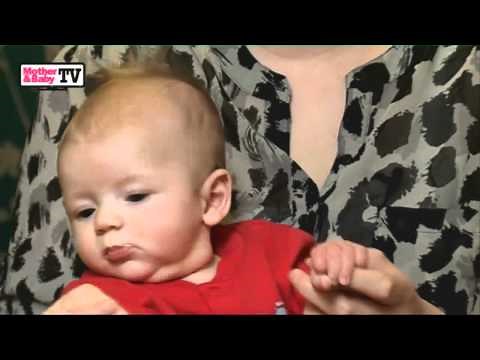 Crying baby with colic