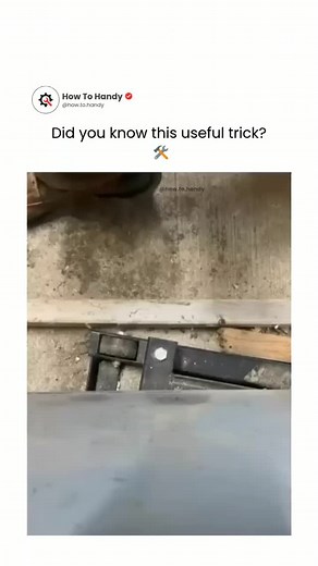 How To Handy on Instagram: "Your go-to page for DIY hacks, handyman tips, and easy fixes!  Learn how to tackle home repairs, save money, and gain the skills to do it yourself—no expert needed!  Follow us for step-by-step guides, smart tricks, and practical solutions to make every job easier. ✨ Don’t miss out—hit that follow button for more!   We do not claim rights to video ownership—creators, please DM us if needed."