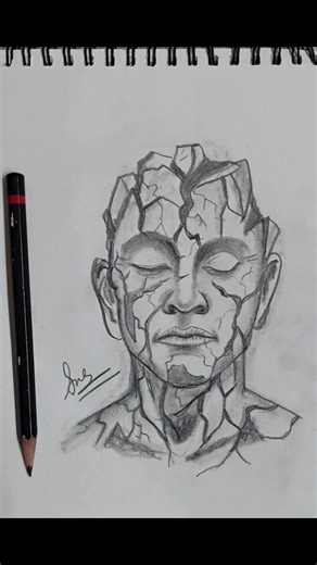 Sketch #brokenman #artwork #pencilart #somaartclass