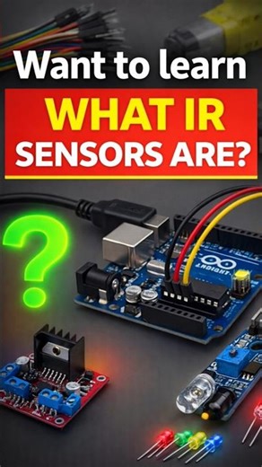 Did you know sensors can detect objects without touching?Learn IR sensors today! #arduino #irsensor