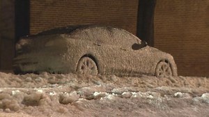 Cars Entombed in Ice as Baltimore Is Struck With Extreme Temperatures