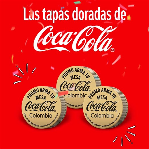 Coca-Cola trae la promo que estabas esperando ✨ Reúne tus tapitas doradas de los empaques familiares y prepárate, porque tenemos grandes sorpresas para ti. ❤️🖤 #MagiaDeVerdad | Coca-Cola