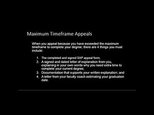 GTCC Satisfactory Academic Progress (SAP) Appeal