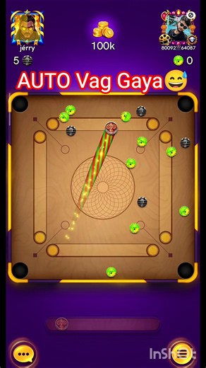Autoplay🤡 Vagane Ka trick😅😵 carrom pool
