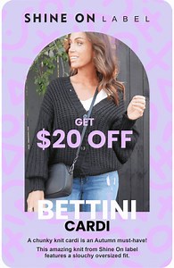 19 reactions · 3 comments | CARDI UP!!!! In this cold weather ladies Shine On KNOWS WHAT YOU NEED!!! GET $20 off our favourite BETTINI cardi for one day only!! USE CODE 'BETTINI20" at checkout! THIS CARDI IS CONSTANTLY IN OUR BEST SELLERS. SO grab the cardi that is making waves.. at a very special MOTHERS DAY PRICE! Use code 'BETTINI20" Click here! https://shineon.co.nz/search?q=bettini&page=1 | Shine On | Facebook