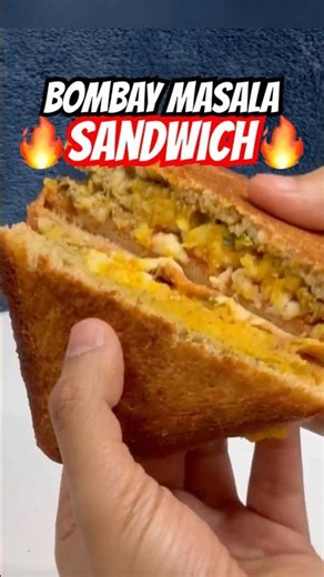 BOMBAY MASALA SANDWICH🥪 | Crispy Aloo Cheese Street Style Sandwich 🤤 #shorts