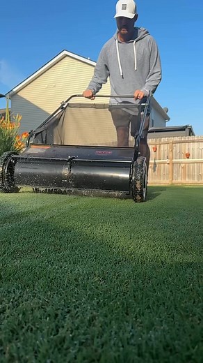 Dew Sweeper 3000!#dewsweeping #fyp #lawn #bermudagrass #golfcourselawn #perfection #satisfying #dew | Jake From Upstate Farm