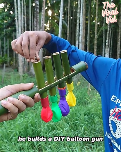 1.3M views · 234 reactions | DIY Balloon Gun Fun: Watch the Pop! | The Viral Vid | Facebook